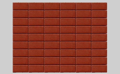 Плитка тротуарная BRAER Прямоугольник красный, 200*100*40 мм